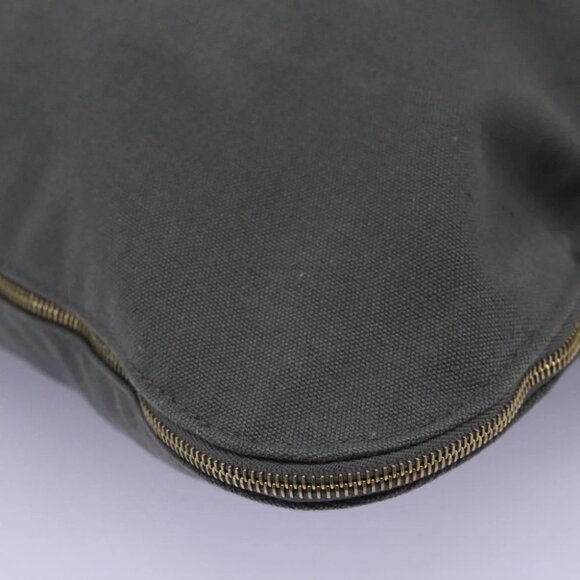 HERMES Fourre Tout Porte Documents Business Bag Canvas Gray Silver Auth 124325 - Picture 2 of 16